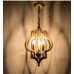 Люстра Scarlett Hollywood Regency Gold Leaf Pattern Pendant Chandelier D42