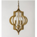 Люстра Scarlett Hollywood Regency Gold Leaf Pattern Pendant Chandelier D42