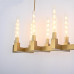 Люстра CANELLE Linear Chandelier 12 Modern Brass