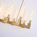 Люстра CANELLE Linear Chandelier 12 Modern Brass