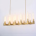 Люстра CANELLE Linear Chandelier 12 Modern Brass