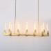 Люстра CANELLE Linear Chandelier 12 Modern Brass
