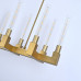 Люстра CANELLE Linear Chandelier 12 Modern Brass