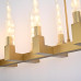 Люстра CANELLE Linear Chandelier 12 Modern Brass