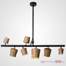 Подвесной реечный светильник CONNY L7 Light brown
