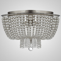 Люстра JACQUELINE CLEAR FLUSH-MOUNT Crystal