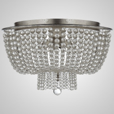 Люстра JACQUELINE CLEAR FLUSH-MOUNT Crystal