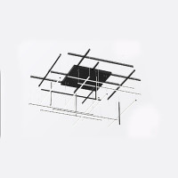 Потолочная люстра INLET F Black