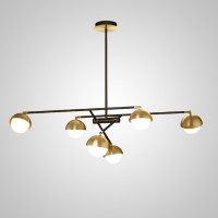 Потолочная люстра KENDALL L6 Black Gold