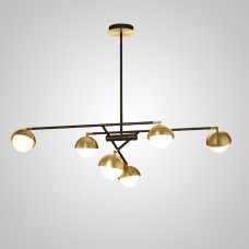 Потолочная люстра KENDALL L6 Black Gold