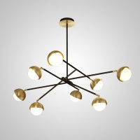 Потолочная люстра KENDALL L8 Black Gold