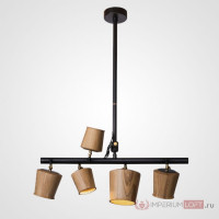 Подвесной реечный светильник CONNY L5 Light brown