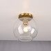 Потолочный светильник RH Utilitaire Globe Shade Flushmount Brass