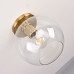 Потолочный светильник RH Utilitaire Globe Shade Flushmount Brass