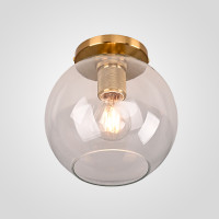Потолочный светильник RH Utilitaire Globe Shade Flushmount Brass