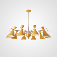 Люстра на штанге FRANKA D120 10 lamps Yellow