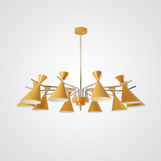 Люстра на штанге FRANKA D120 10 lamps Yellow