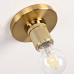 Потолочный светильник RH Utilitaire Socket Flushmount Brass