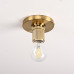 Потолочный светильник RH Utilitaire Socket Flushmount Brass