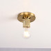 Потолочный светильник RH Utilitaire Socket Flushmount Brass