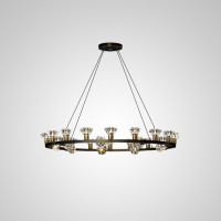 Подвесная люстра KENDRA CH D103 Black Brass