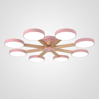 Потолочная люстра TURNA 8 Pink