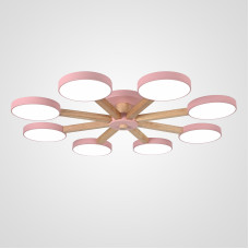 Потолочная люстра TURNA 8 Pink