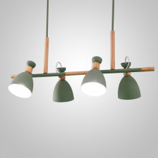 Подвесной реечный светильник TRIF WOOD LONG Green