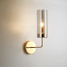 Настенный светильник Agne Brass Glass Tube wall light
