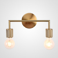 Бра RH Utilitaire Double Sconce Brass