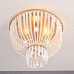 Люстра JACQUELINE CLEAR FLUSH-MOUNT brass