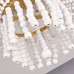 Люстра JACQUELINE CLEAR FLUSH-MOUNT brass