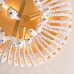 Люстра JACQUELINE CLEAR FLUSH-MOUNT brass