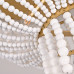 Люстра JACQUELINE CLEAR FLUSH-MOUNT brass