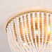 Люстра JACQUELINE CLEAR FLUSH-MOUNT brass