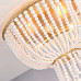 Люстра JACQUELINE CLEAR FLUSH-MOUNT brass
