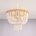 Люстра JACQUELINE CLEAR FLUSH-MOUNT brass