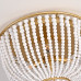 Люстра JACQUELINE CLEAR FLUSH-MOUNT brass