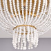 Люстра JACQUELINE CLEAR FLUSH-MOUNT brass