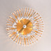 Люстра JACQUELINE CLEAR FLUSH-MOUNT brass