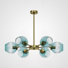 Люстра на штанге MARINE B 6 Gold/Blue