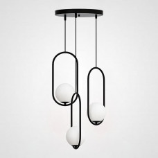 Подвесной светильник HOOP-TRIO Черный, Эллипс S, Диск