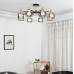Потолочная люстра CORF B3 Black 3 lamps