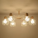 Потолочная люстра CORF B3 Black 3 lamps