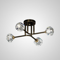Потолочная люстра RH CH L4 Brass Black