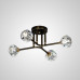 Потолочная люстра RH CH L8 Brass Black