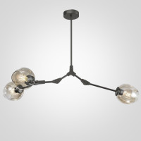 Люстра Сrumpled Glass Bubble Chandelier Gray 3 плафона