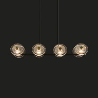 Потолочный светильник JANICA LONG L8 Black Brass