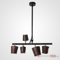 Подвесной реечный светильник CONNY L5 Dark brown