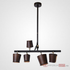 Подвесной реечный светильник CONNY L5 Dark brown
